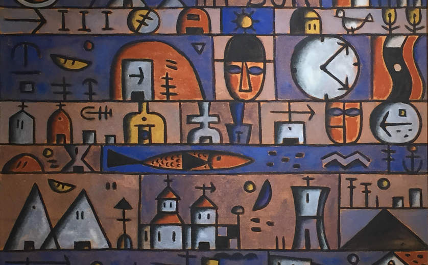 Una imagen que ilustra el arte de Manuel Paylos, pintor, ceramista y escultor en exhibición en el Museo Santiago ralli